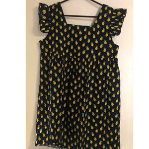 Mini - Dress | Lemonade Lemon & Navy Sleeveless | Above Knee | Summer Sundress